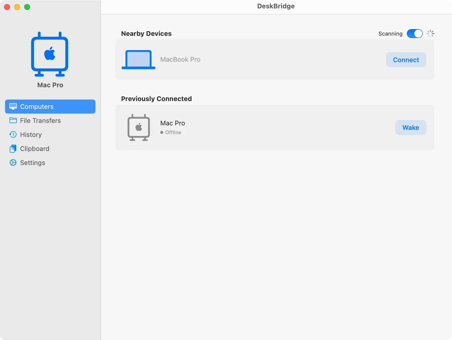 DeskBridge screenshot 1