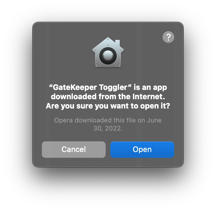 GateKeeper Blocked
