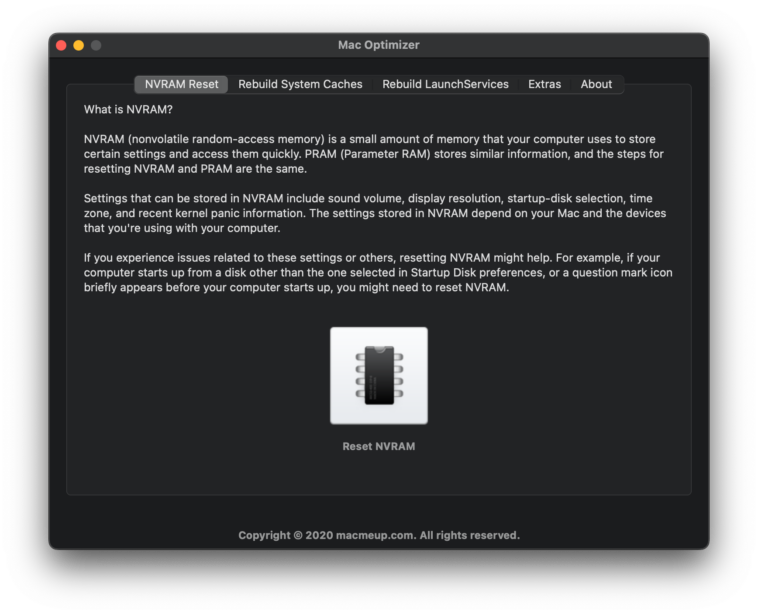 Mojave store nvram reset