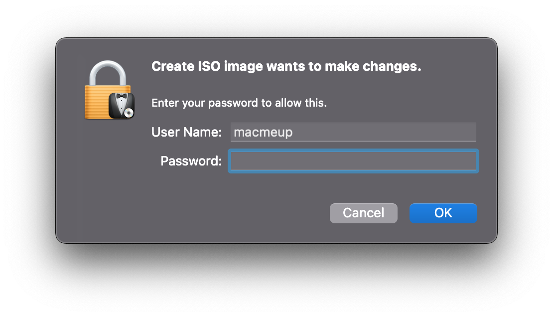 ISO Image Creator MacMeUp